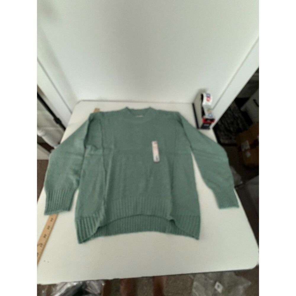 SO junior Large Green sweater, oversized boxy tunic